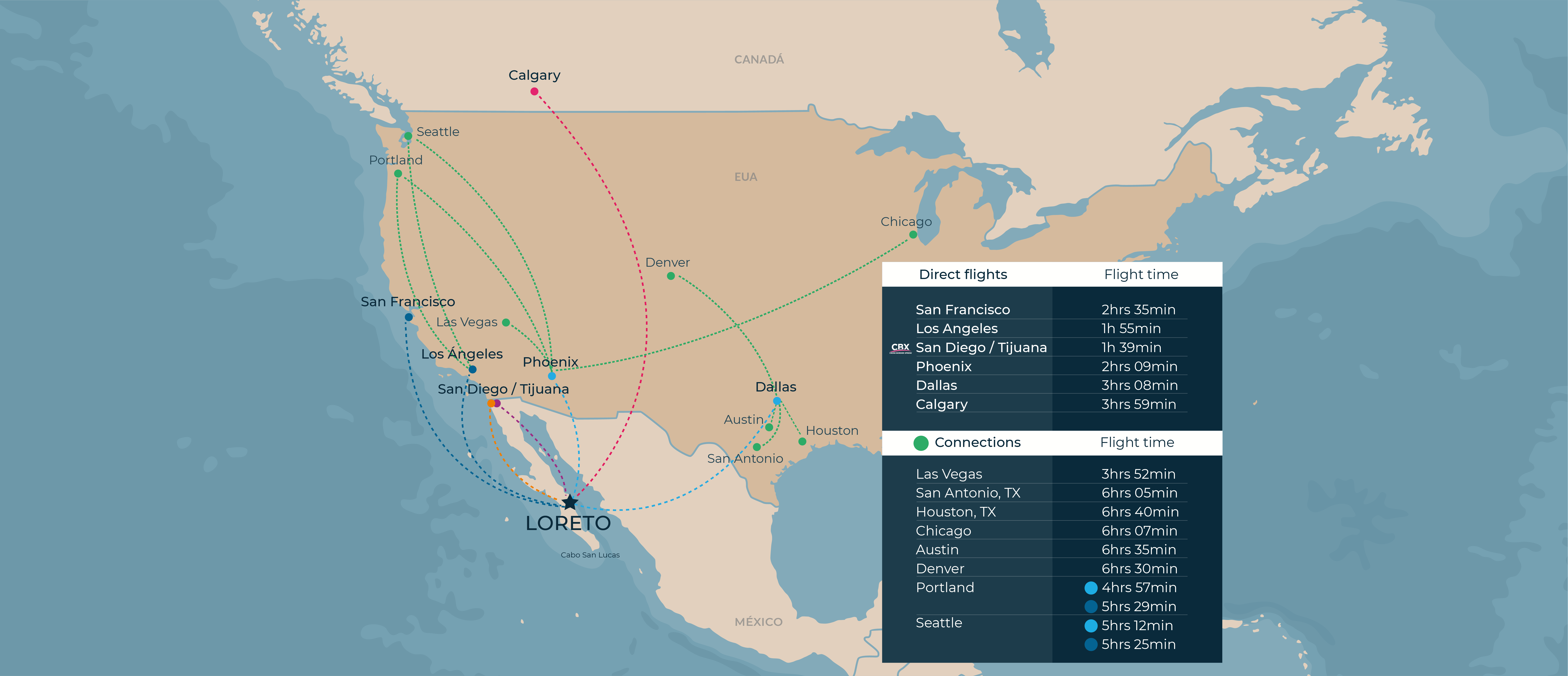 Flights map desktop en