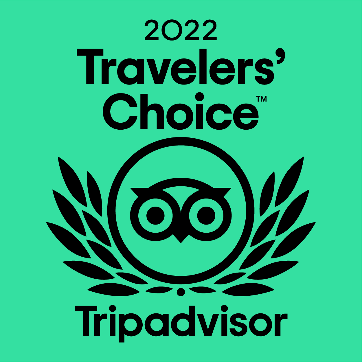 Travelers choice award 2022
